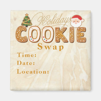 Holidays Cookie Swap Invitation Magnet