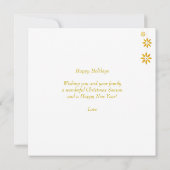 Holidays Custom Family Heart & Golden Flowers (Back)