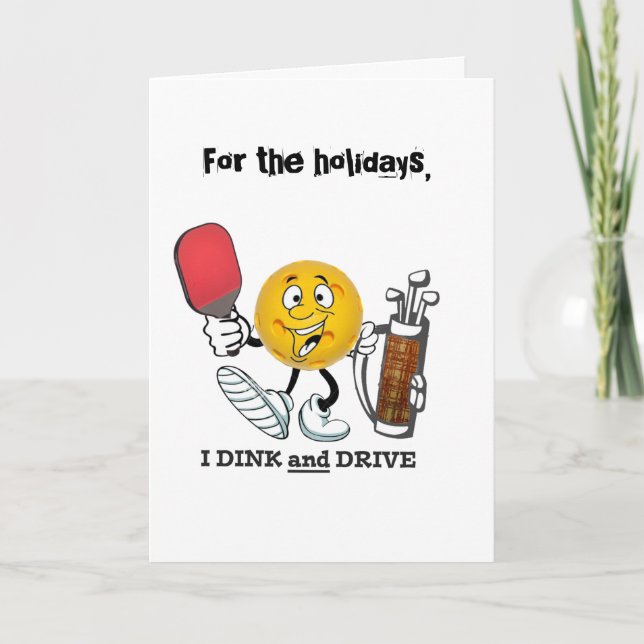 HOlidays...dink & drive Holiday Card (Front)
