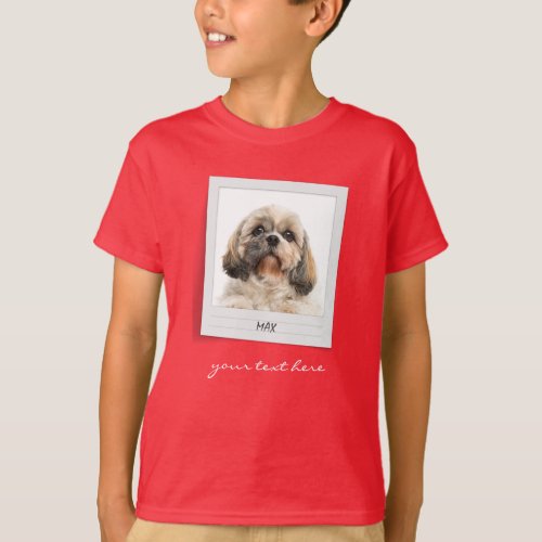 Holidays Dog Birthday Photo Frame Personalized T_Shirt