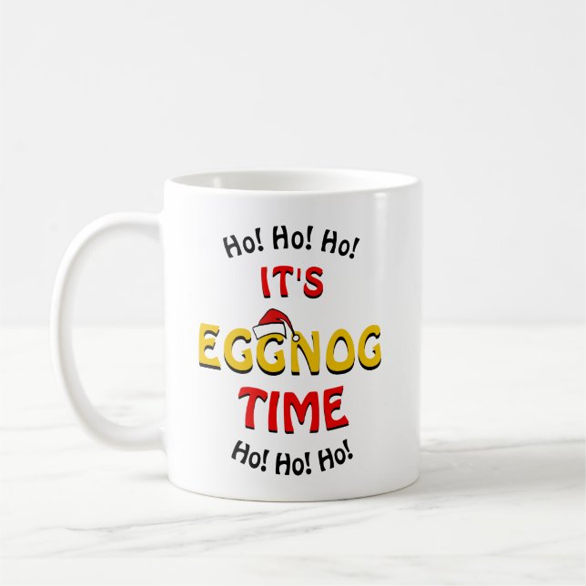 Holidays eggnog joke coffee mug (Left)