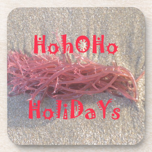 Holidays from the Beach Collection. Beverage Coaster (Front)
