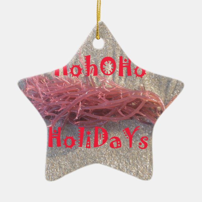 Holidays from the Beach Collection. Ceramic Ornament (Front)