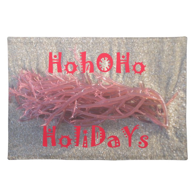 Holidays from the Beach Collection. Cloth Placemat (Front)