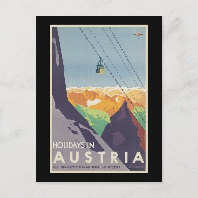 Holidays in Austria Holiday Postcard (Front)