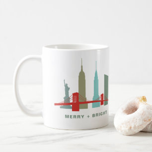 Holidays in New York, Architecture Skyline Coffee Mug