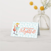 Holidays in the Tropics Teal Palms Place Setting Place Card