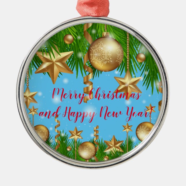 Holidays Metal Ornament (Front)