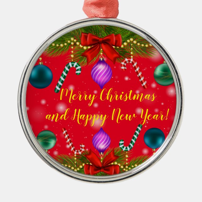 Holidays Metal Ornament (Front)