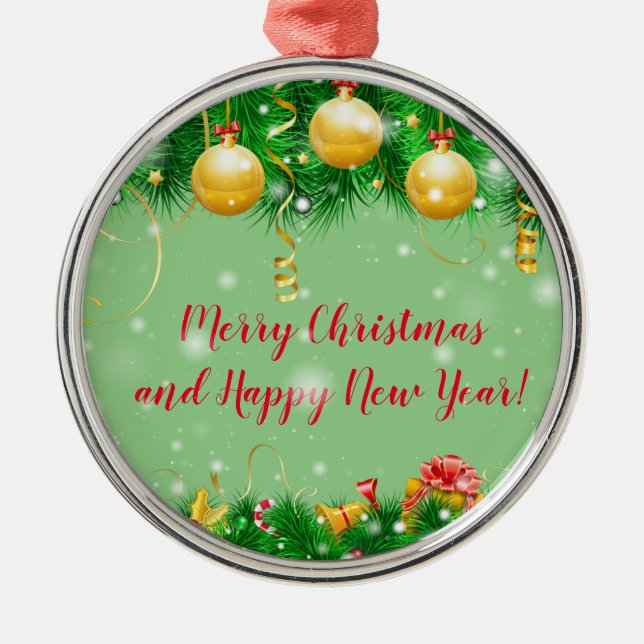 Holidays Metal Ornament (Front)
