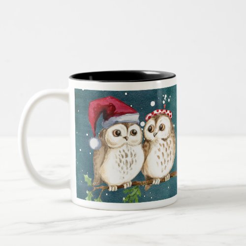 Holidays Owls Two_Tone Coffee Mug