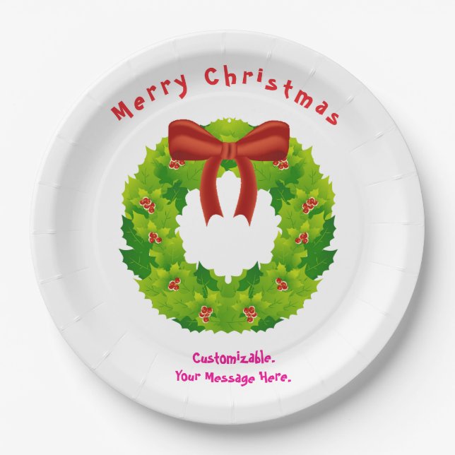 Holidays Paper Plates (Front)