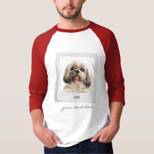 Holidays Pet Birthday Photo Frame Personalized Dog T_Shirt