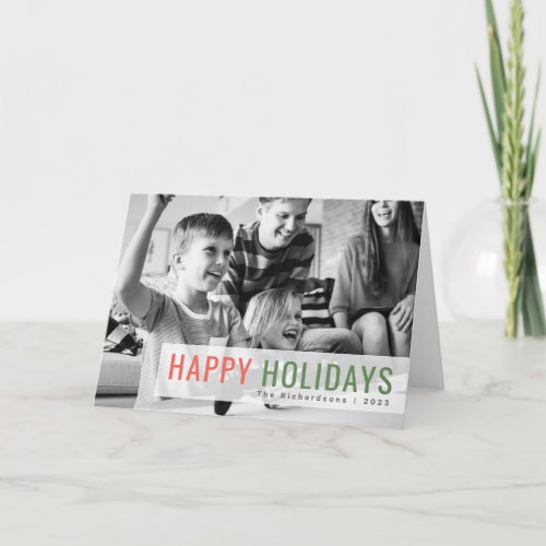 Holidays Photo  Modern Family Kids Joy Happiness Holiday Card