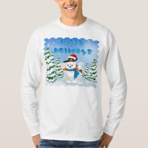 Holidays Polar Bear Penguin Men's Long Sleeve T T-Shirt