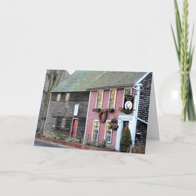 Holidays - Richard Sparrow House in Plymouth, MA Card (Front)