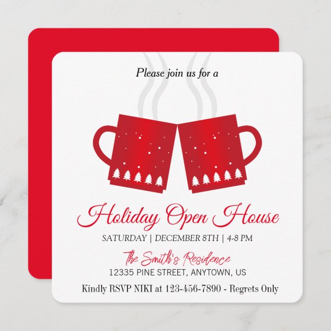 Holidays, salted tea, Christmas magic Holiday Card (Front/Back)