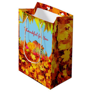 Holidays Thankful Medium Gift Bag