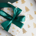 Holidays White Golden Christmas Tree Wrapping Paper<br><div class="desc">Delve into the magical world of FlorenceK’s latest masterpiece, the "Holidays White Golden Christmas Tree Wrapping Paper." A divine creation that brings to life the mystique of winter festivities through intricate designs and bewitching golden hues that dance with an enchanting white canvas. In this art piece, FlorenceK crafts not just...</div>