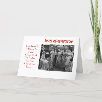 Holidaytea Party Invitation by SharCanMakeit at Zazzle