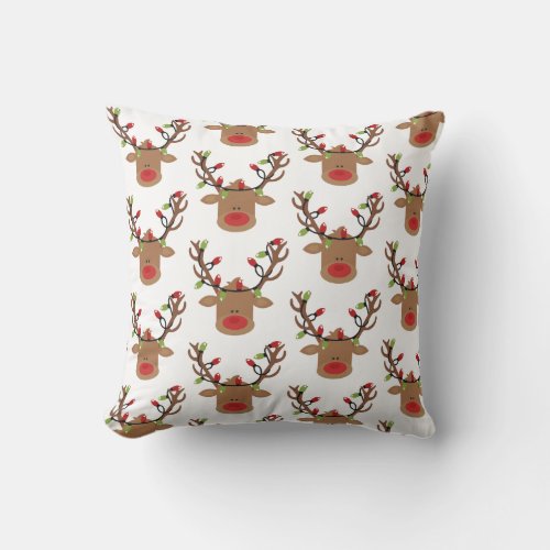 HolidayThrow Pillow_Rudolph Throw Pillow