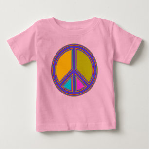 holiES - colorful PEACE sign + your ideas Baby T-Shirt
