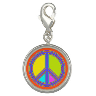 holiES - colorful PEACE sign + your ideas Charm
