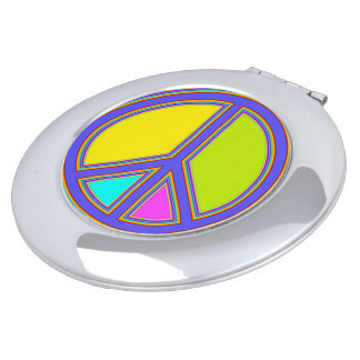holiES - colorful PEACE sign + your ideas Compact Mirror