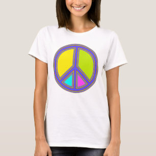 holiES - colorful PEACE sign + your ideas T-Shirt