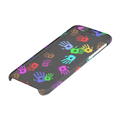 holiES _ hands colored pattern 1  your backgr Clear iPhone 66S Case