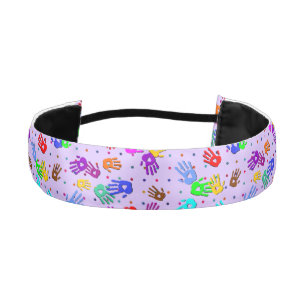 holiES - hands dots colored pattern 1 Athletic Headband