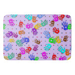 holiES - hands dots colored pattern 1 Bath Mat