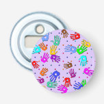 holiES - hands dots colored pattern 1 Bottle Opener