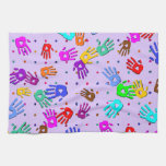 holiES - hands dots colored pattern 1 Towel