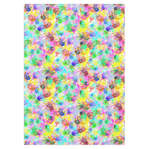 holiES - hands splashes colored grunge pattern 2 Tablecloth