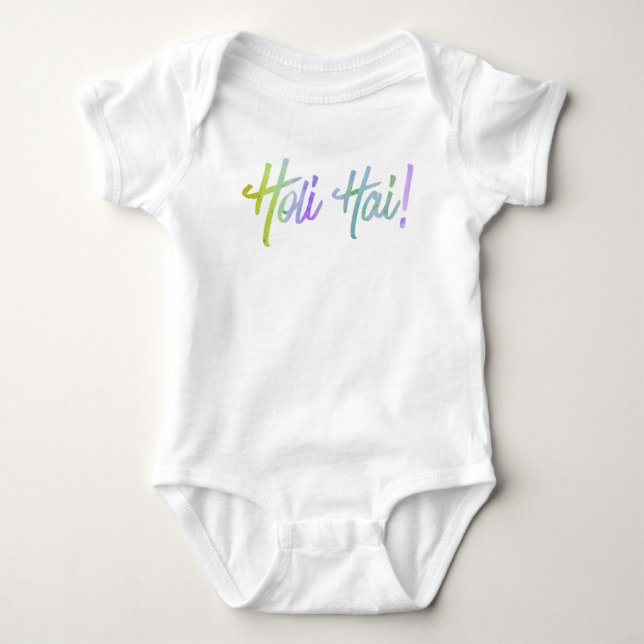 holiES - HOLI HAI grunge pastel 1 Baby Bodysuit (Front)