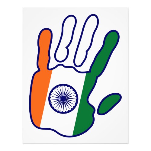 holiES _ India Flag Hand for your wall Photo Print