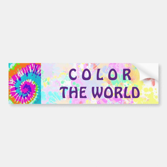 holiES - Power Spiral Batik Style Bumper Sticker (Front)
