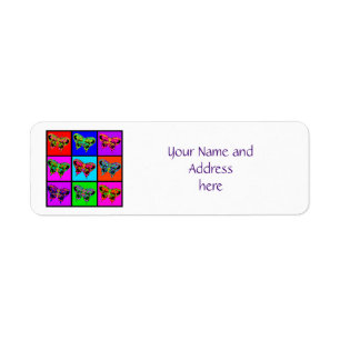 holiES - Psychedelic Butterflies Mosaic Label