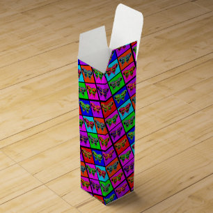 holiES - Psychedelic Butterflies Mosaic Wine Box