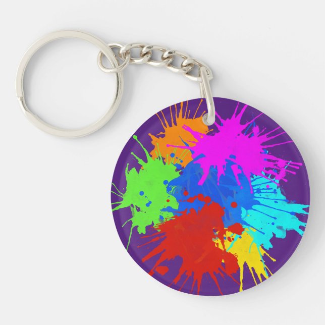 holiES - Splashes round 2 + your ideas Keychain (Front)