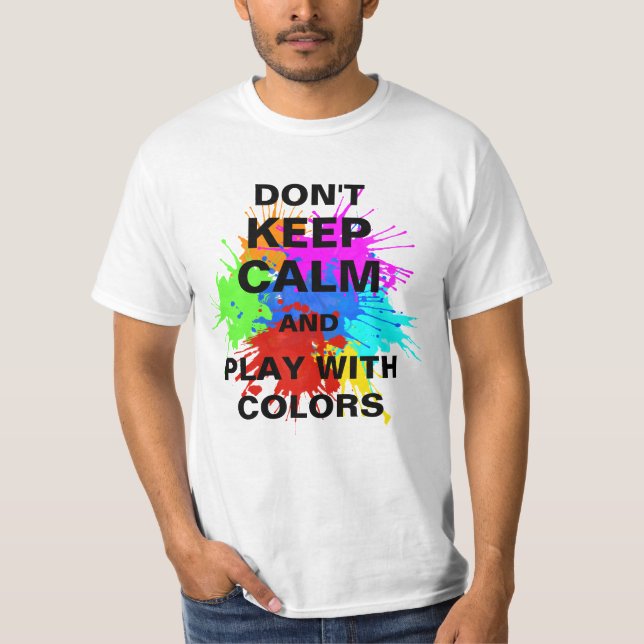 holiES - Splashes round 2 + your ideas T-Shirt (Front)