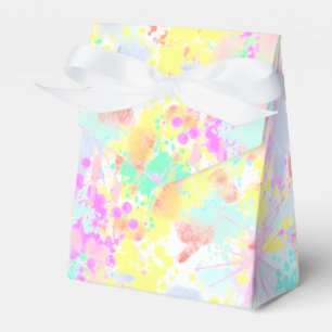 holiES - Splashes seamless pattern pastel 1 Favor Boxes