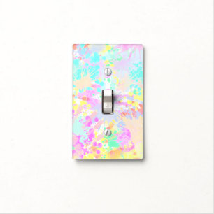 holiES - Splashes seamless pattern pastel 1 Light Switch Cover