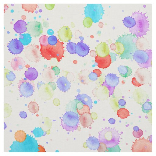 holiES - Splatter multicolored 1 + your backgr. Fabric