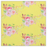 holiES - Watercolor Spring Flowers Bouquet 2 Fabric