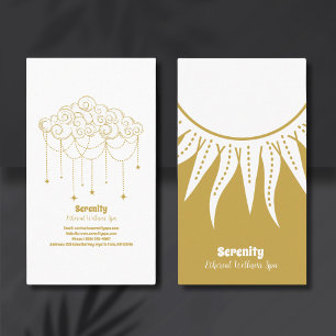 Holistic Celestial Sun & Moon Business Card