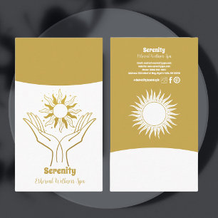 Holistic Celestial Sun & Moon Business Card