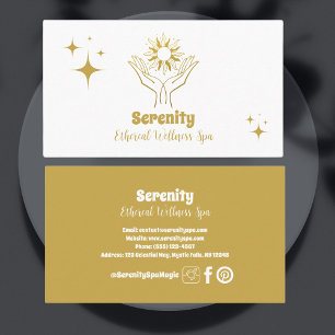 Holistic Celestial Sun & Moon Business Card
