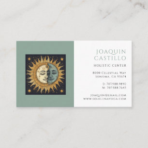 Holistic Celestial Sun Moon Business Card